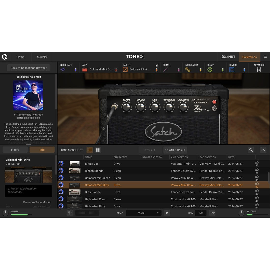 IK Multimedia TONEX Joe Satriani Amp Vault Signature Collection (11-44119)