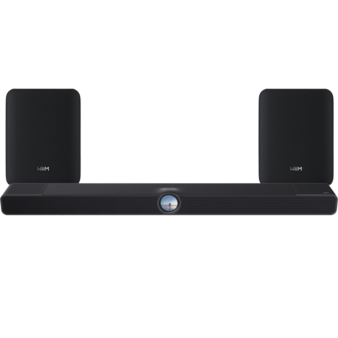 WiiM BAR 3.0.2 Dolby Atmos and DTS:X Soundbar High Gloss Black - Each | WiiM Sound Lite Smart Speaker with AI RoomFit - Pair