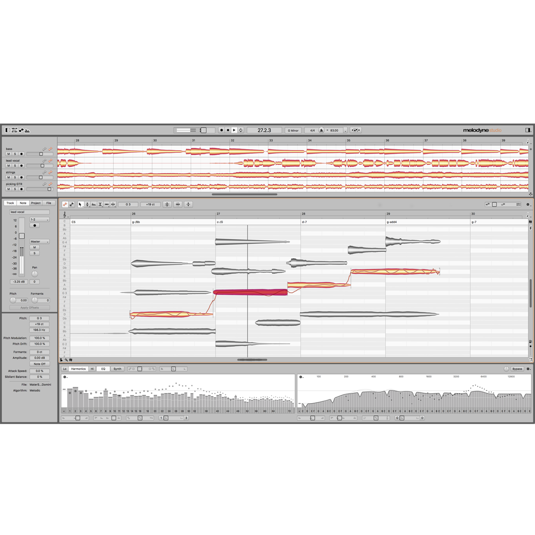 Melodyne 5 Studio Upgrade from Essential Note-Based Audio Editing