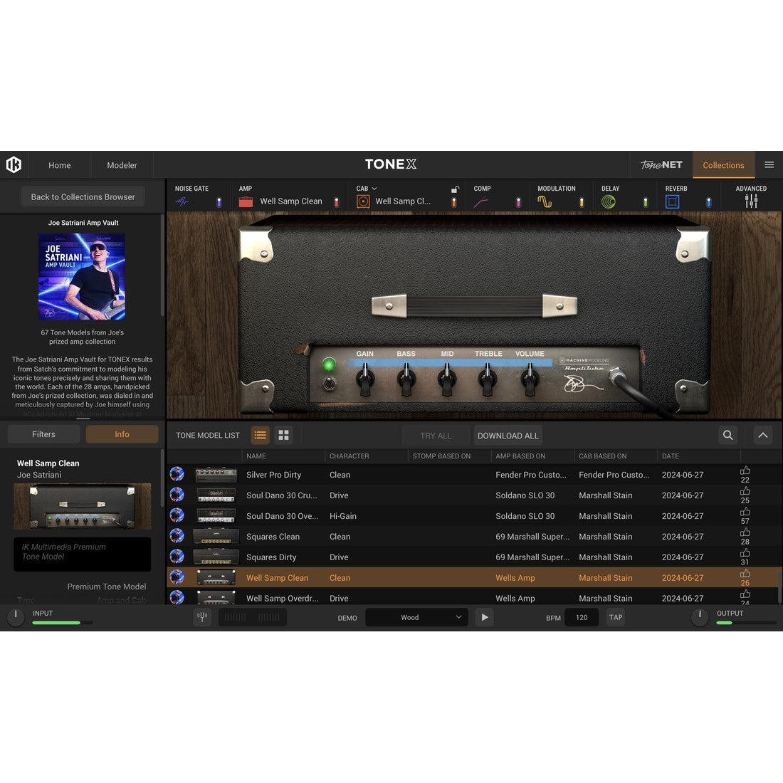 IK Multimedia TONEX Joe Satriani Amp Vault Signature Collection (11-44119)