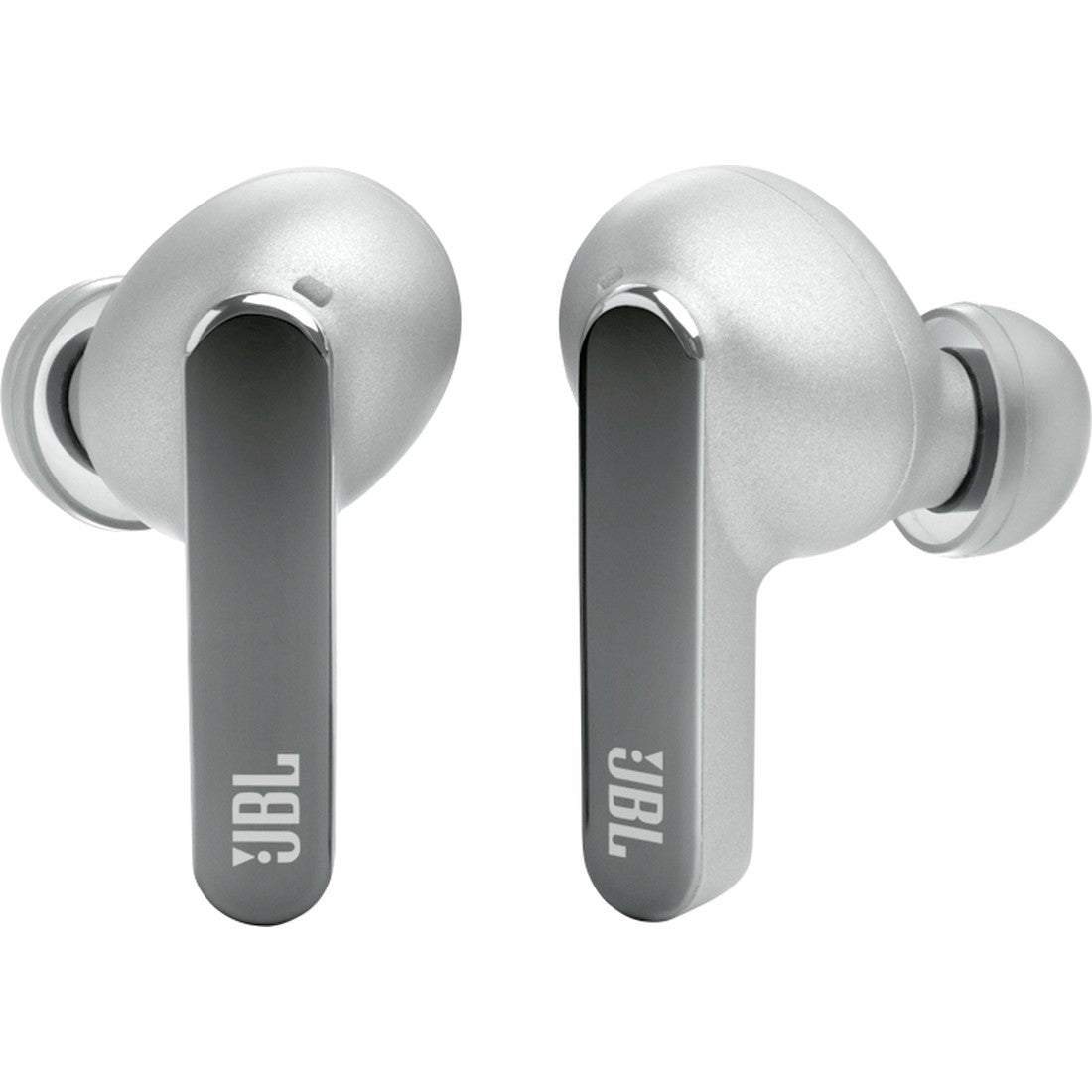JBL Live Pro 2 TWS - Silver - True wireless Noise Cancelling earbuds - Front