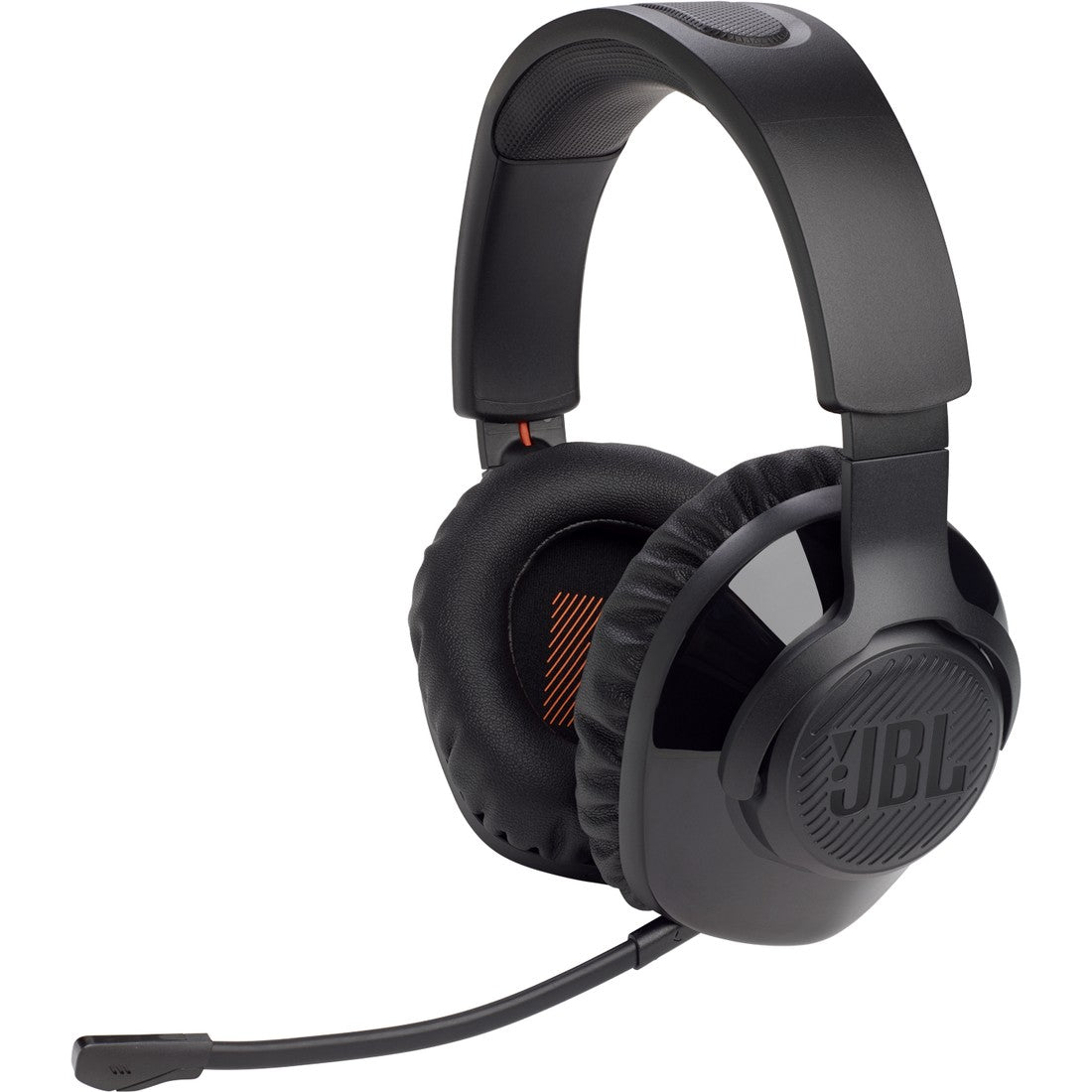 JBL Quantum 350 Wireless - Black - Wireless PC gaming headset with detachable boom mic - Detailshot 3