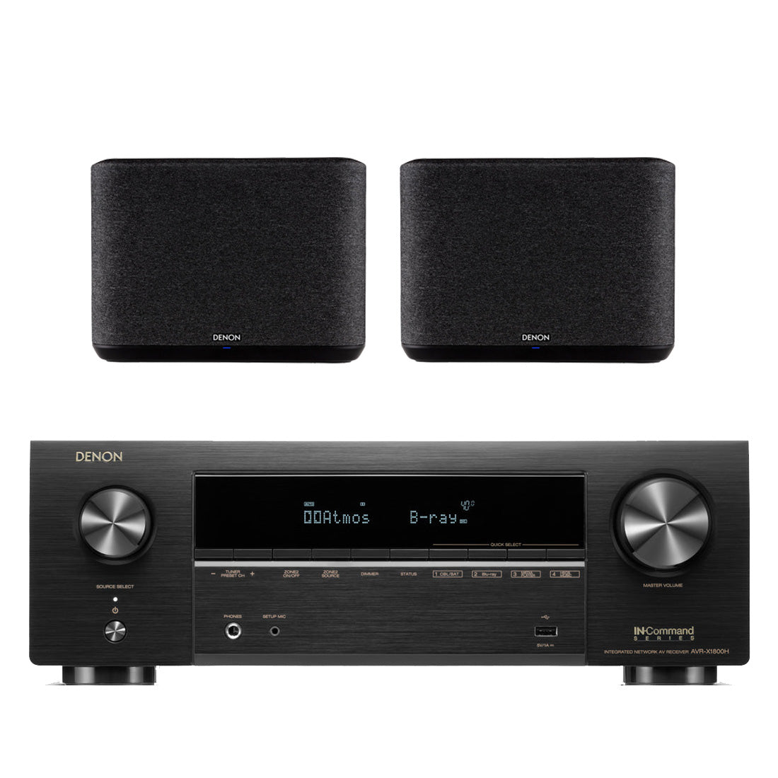 Denon AVR-X1800H 7.2 Channel Receiver | Home Speaker Bundle