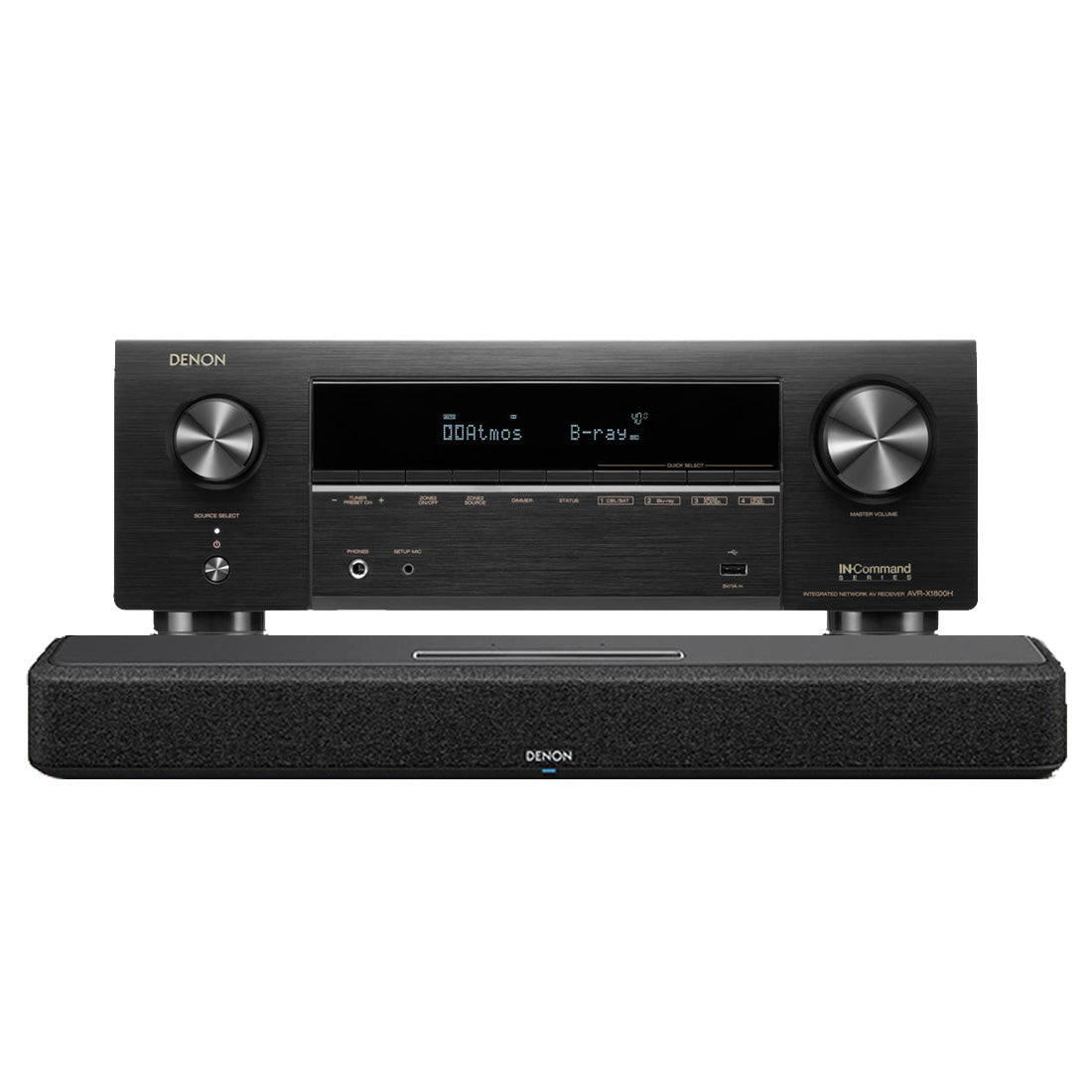 Denon AVR-X1800H 7.2 Channel Receiver | Home 550 Smart Sound Bar