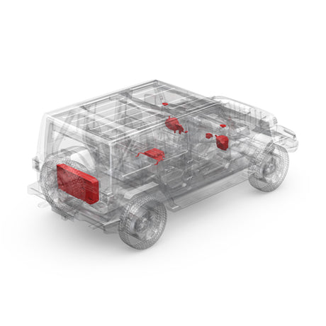 Rockford Fosgate	24WRNGLER-STG3 1,800 Watt All-In-One Audio Kit for Select 2024+ Jeep Wrangler JL