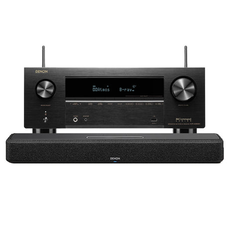 Denon AVR-X2800H 7.2 Channel 8K AV Receiver | Home 550 Smart Sound Bar