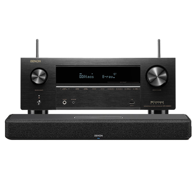 Denon AVR-X2800H 7.2 Channel 8K AV Receiver | Home 550 Smart Sound Bar