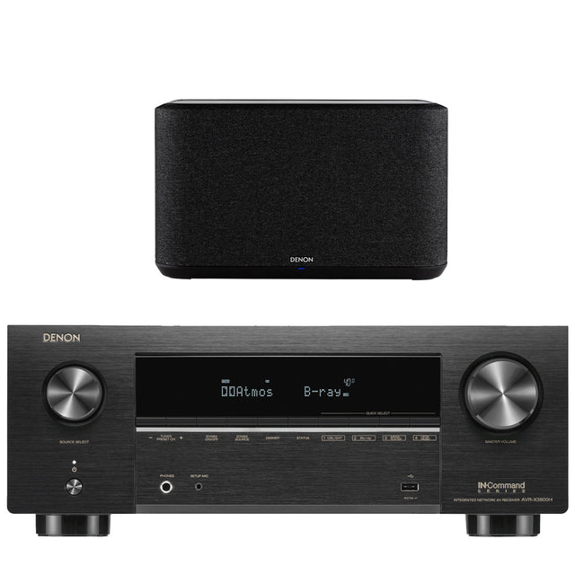 Denon AVR-X3800H 9.4 Channel 8K AV Receiver | Home Speaker Bundle