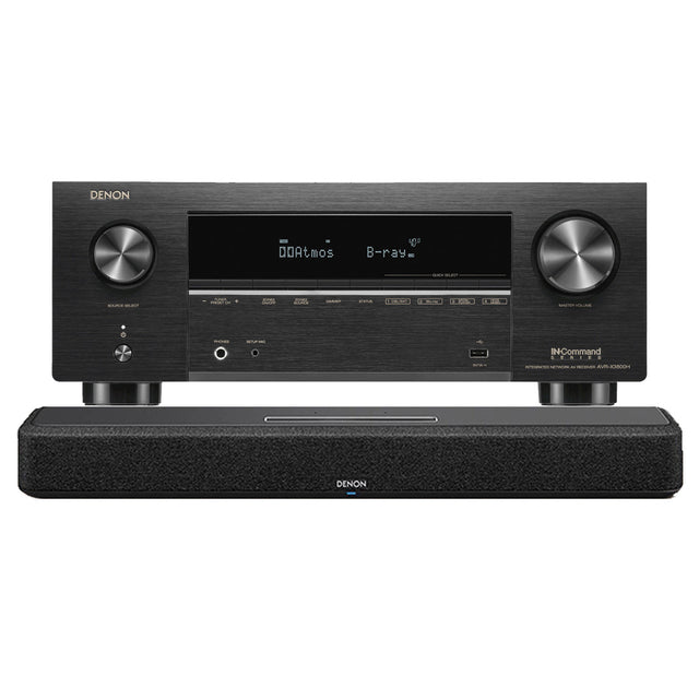 Denon AVR-X3800H 9.4 Channel 8K AV Receiver | Home 550 Smart Sound Bar