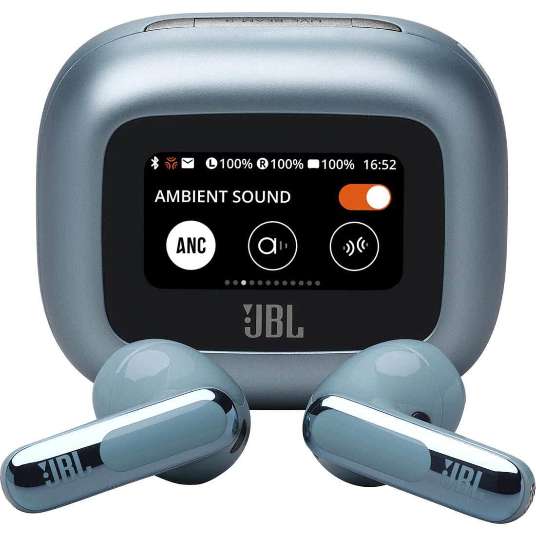 JBL Live Flex 3 - Blue - True wireless noise-cancelling open-stick earbuds - Hero