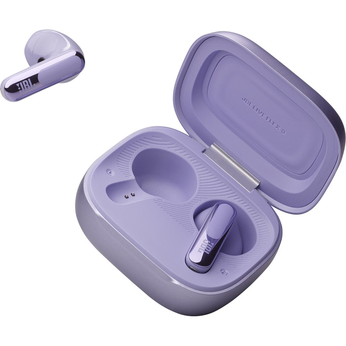 JBL Live Flex 3 - Purple - True wireless noise-cancelling open-stick earbuds - Detailshot 7