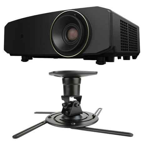 JVC LX-NZ30 4k UHD DLP Laser Projector | Strong Mounts SM-PROJ-M Universal Projector Mount Bundle