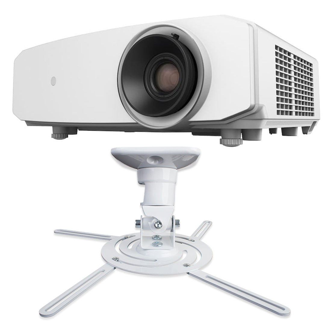 JVC LX-NZ30 4k UHD DLP Laser Projector | Strong Mounts SM-PROJ-M Universal Projector Mount Bundle
