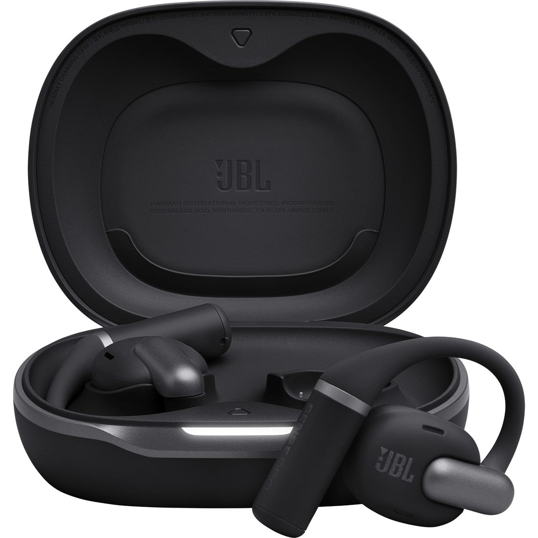 JBL Sense Pro - Black - True wireless open-ear headphones - Hero