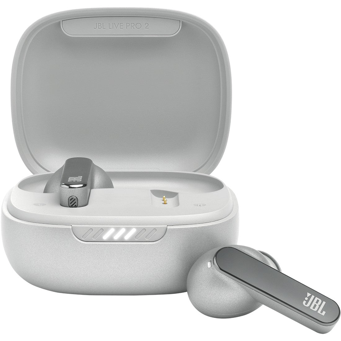 JBL Live Pro 2 TWS - Silver - True wireless Noise Cancelling earbuds - Hero