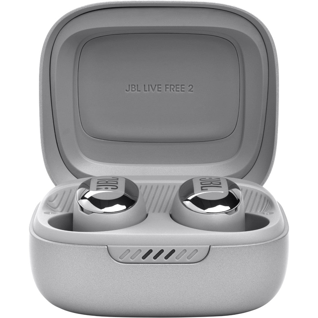 JBL Live Free 2 TWS - Silver - True wireless Noise Cancelling earbuds - Detailshot 1