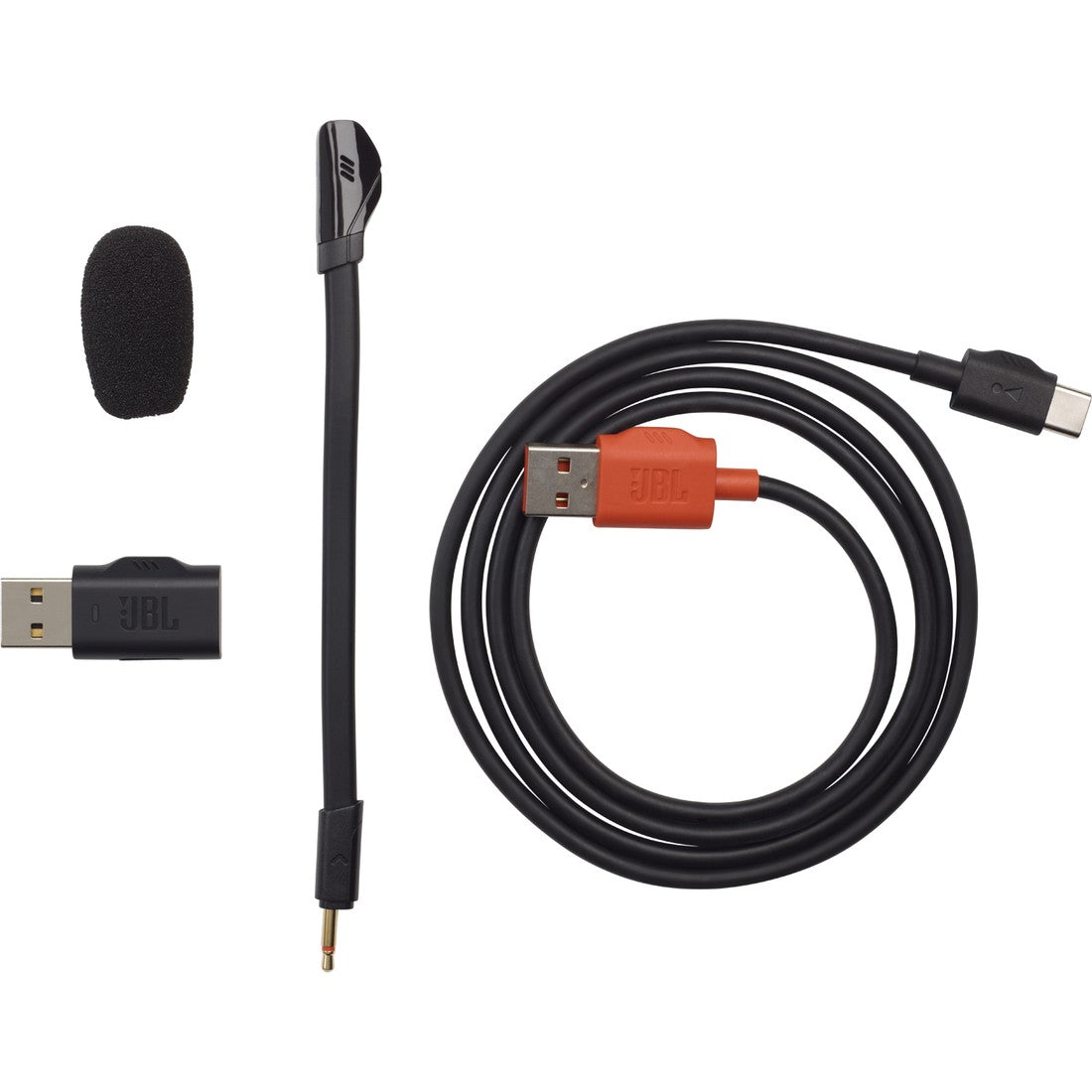 JBL Quantum 350 Wireless - Black - Wireless PC gaming headset with detachable boom mic - Detailshot 4
