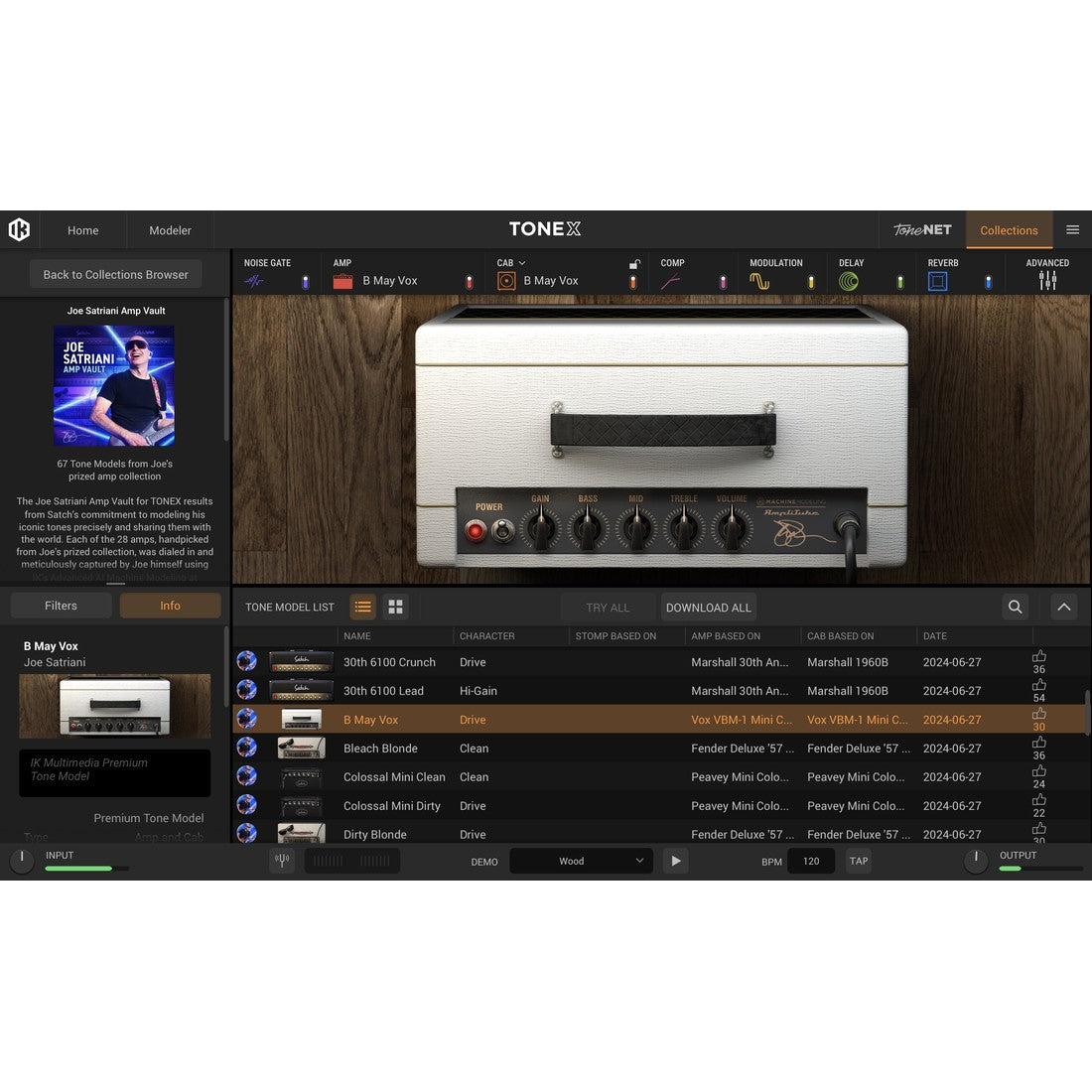 IK Multimedia TONEX Joe Satriani Amp Vault Signature Collection (11-44119)