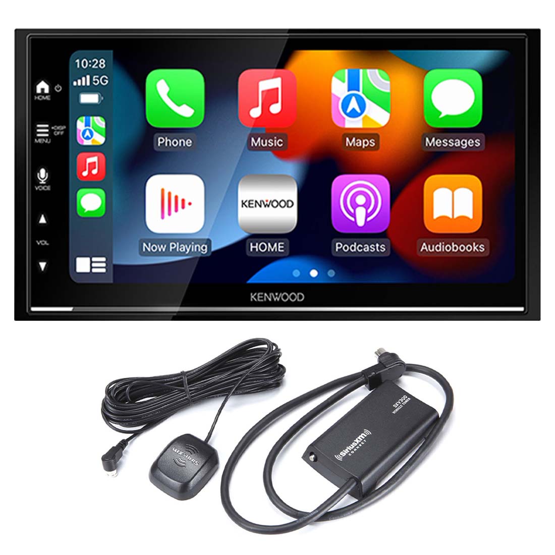 Kenwood DMX7709S 6.8" Digital Multimedia Receiver | SiriusXM SXV300V1C Connect Vehicle Tuner Bundle