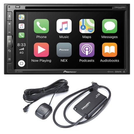 Pioneer AVH-2550NEX Multimedia DVD Receiver | SiriusXM SXV300V1C Connect Vehicle Tuner Bundle
