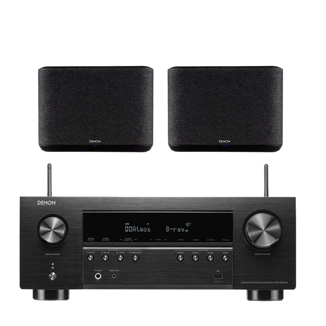 Denon AVR-S970H 7.2 Channel 8K Receiver | Home Speaker Bundle