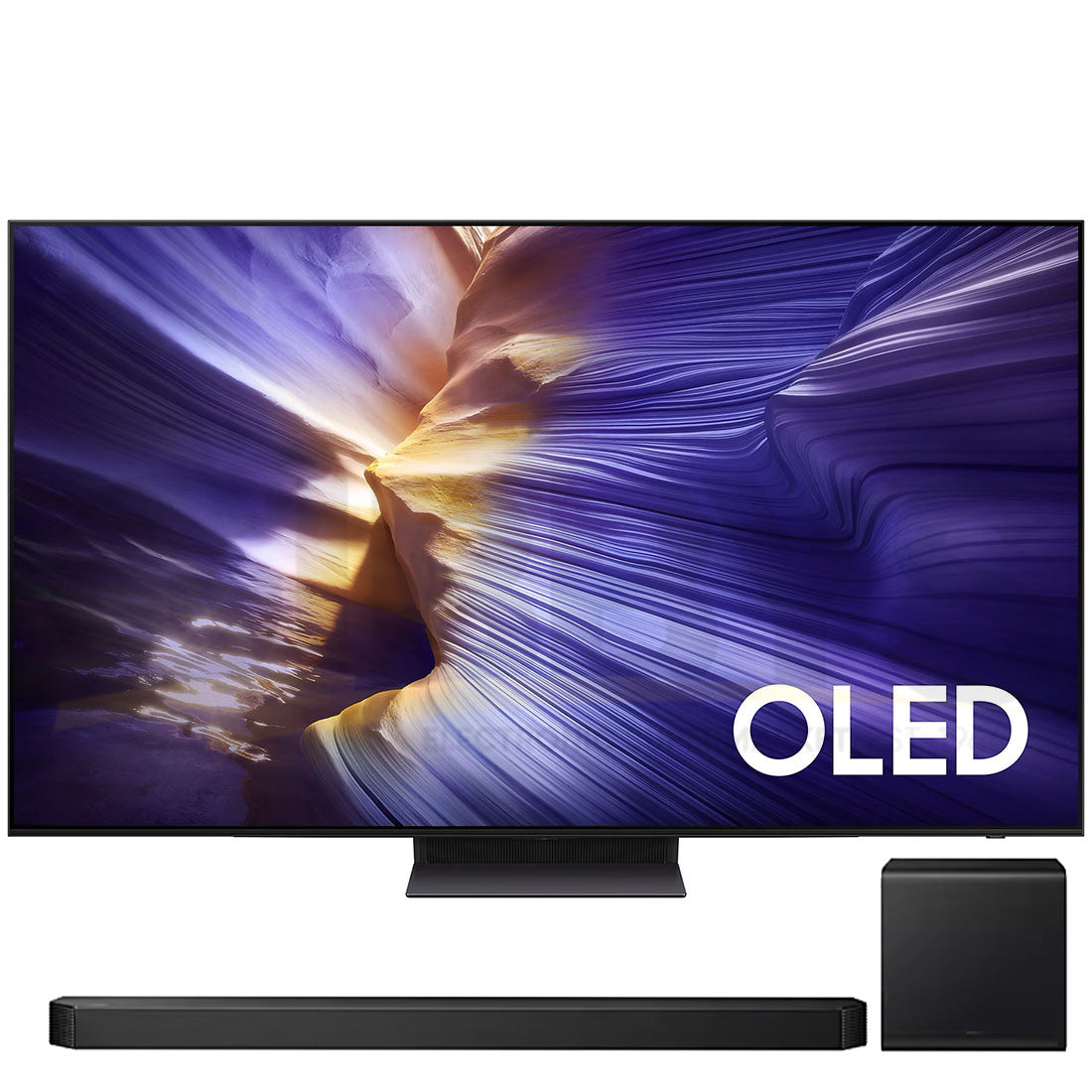 Samsung S90F OLED 4K Vision AI Smart TV | HW-Q800F/ZC 5.1.2 Channel Soundbar Bundle