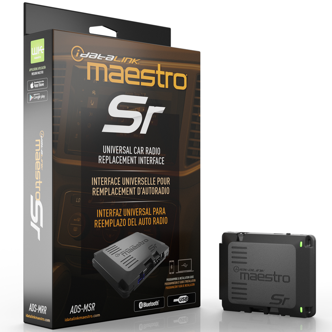 iDatalink Maestro SR ADS-MSR Universal Radio Replacement Interface with Bluetooth