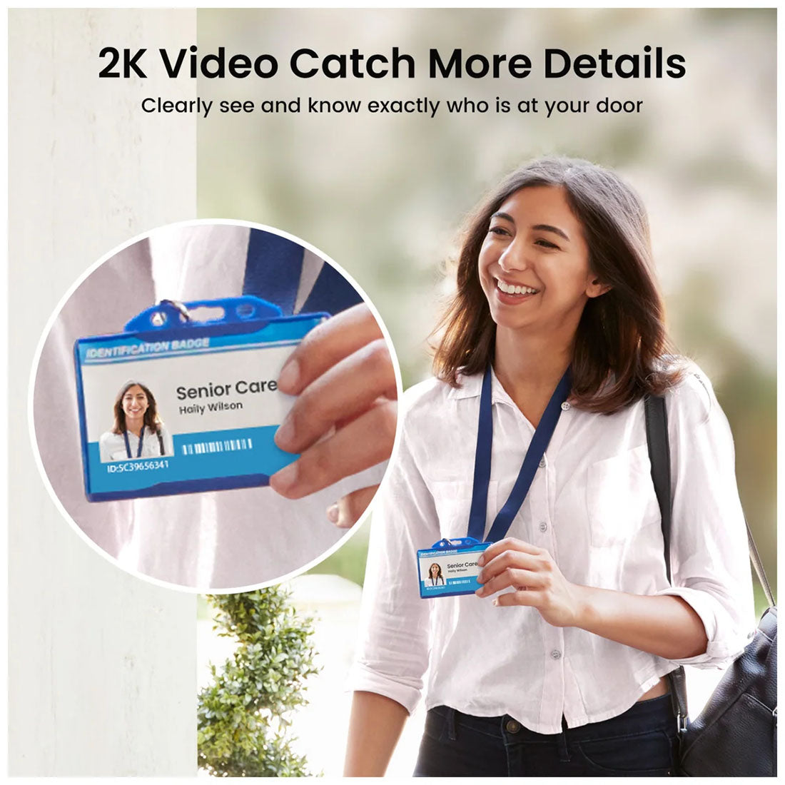 AOSU V8E 2k Video Doorbell with Built in Chime
