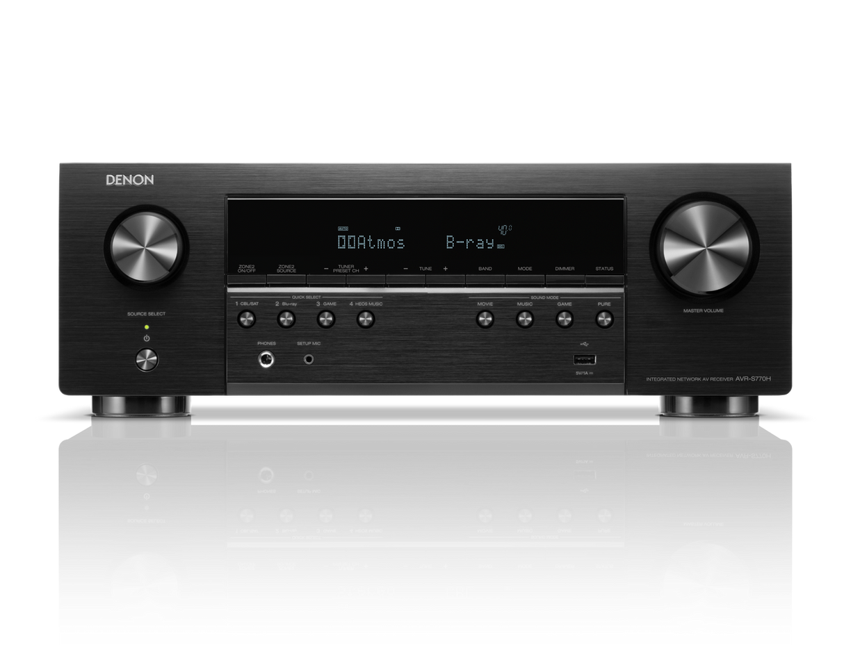Denon AVR-S770H 7.2 Ch. 8K AV Receiver - 2024 Model