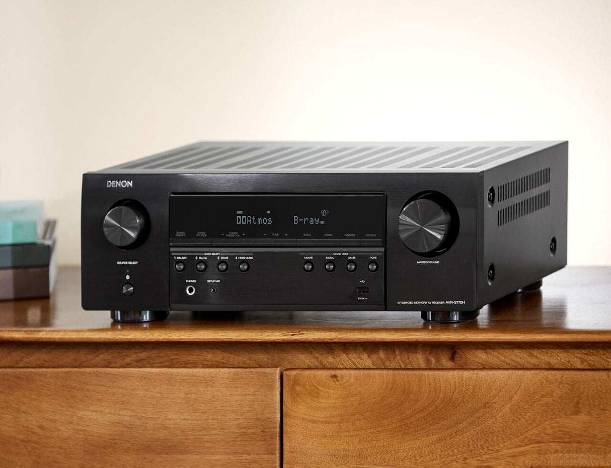 Denon AVR-S770H 7.2 Ch. 8K AV Receiver - 2024 Model