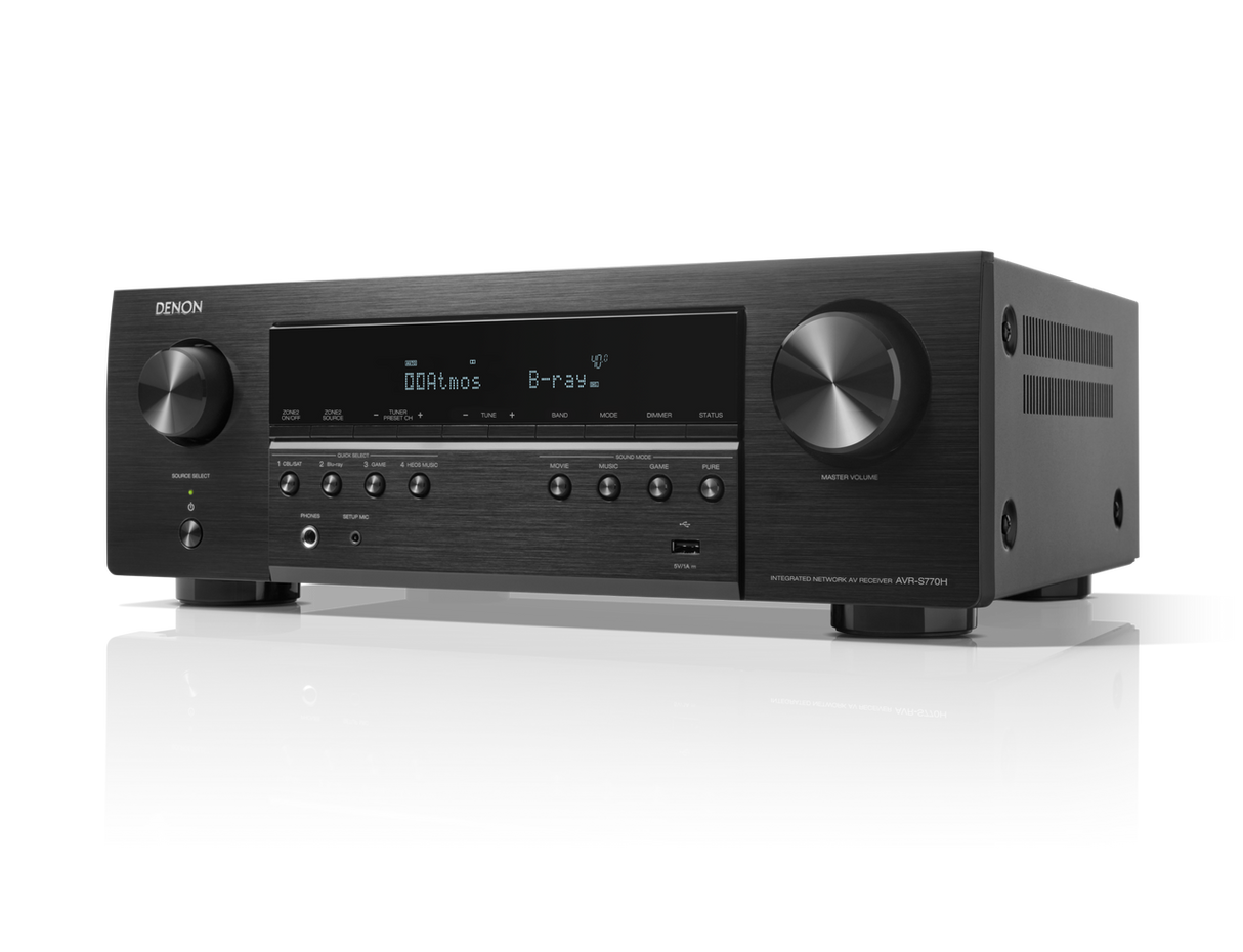 Denon AVR-S770H 7.2 Ch. 8K AV Receiver - 2024 Model