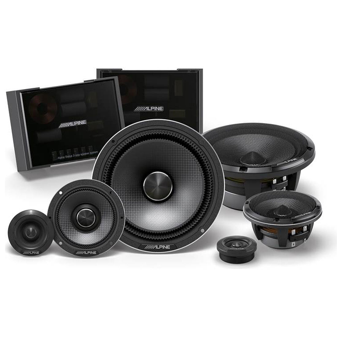 Alpine HDZ-653S Status High-Resolution OEM-Fit 3-Way Component Speaker System