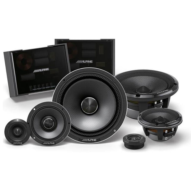 Alpine HDZ-653S Status High-Resolution OEM-Fit 3-Way Component Speaker System