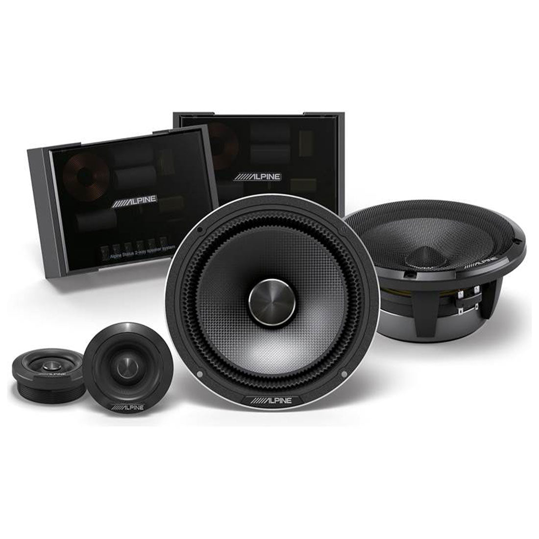 Alpine HDZ-65CS Status High-Resolution OEM-Fit 2-Way Component Speaker System (HDZ65CS)