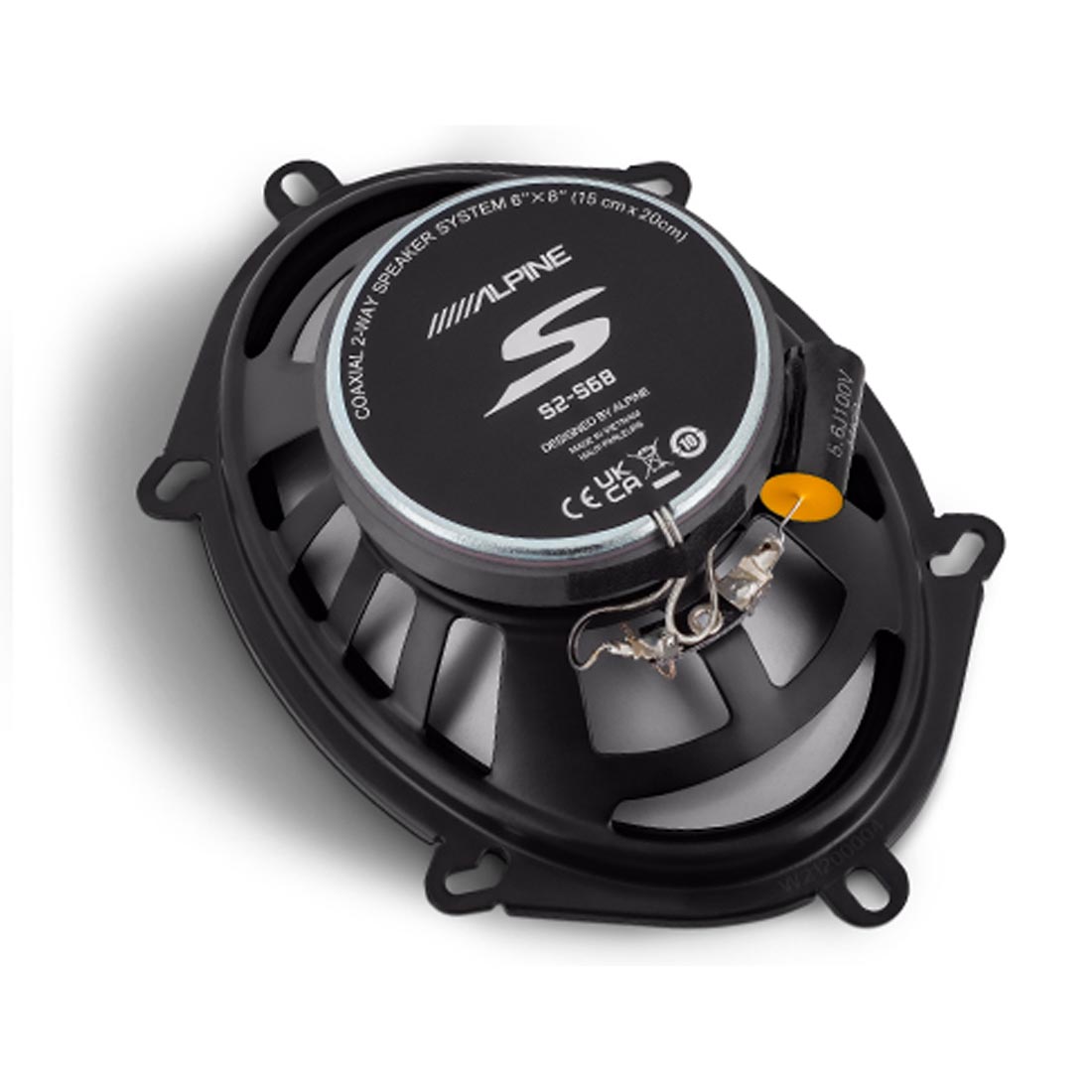 Alpine S2-S68 S-Series 6"x8" Coaxial 2-Way Car Speakers