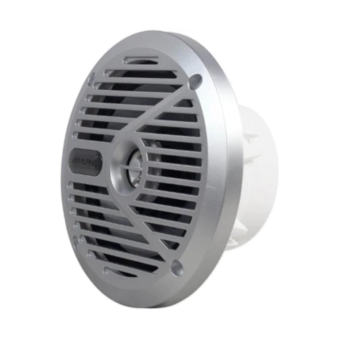 Alpine SPS-M601 6.5" Coaxial 2-Way Marine Speaker - Silver (SPSM601)