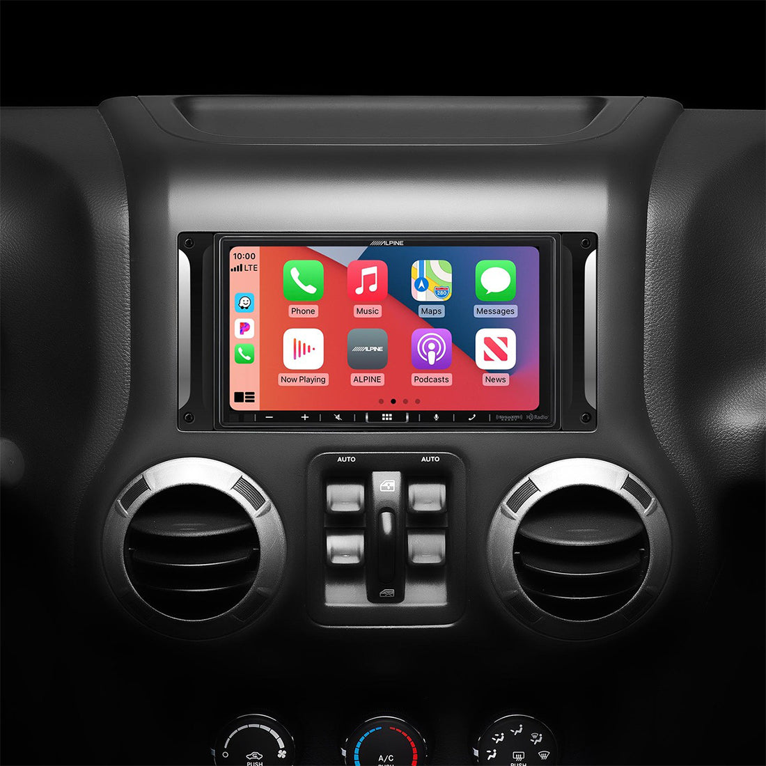 Alpine I407-WRA-JK Restyle Head Unit; Wrangler JK
