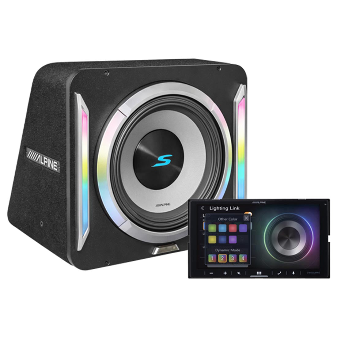 Alpine S2-SB10 10" PrismaLink S-Series Preloaded Subwoofer Wedge Enclosure