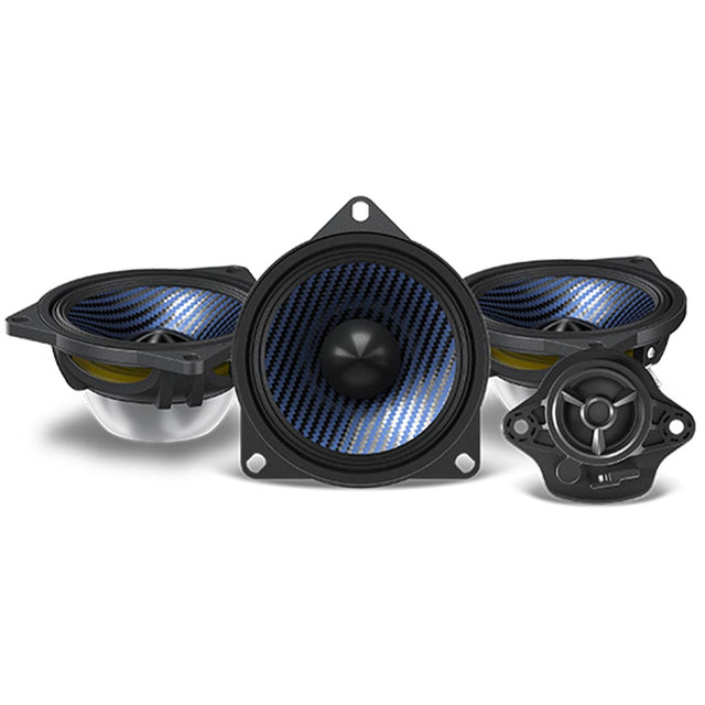 Alpine EV-40M-T 4" Midrange Front Dash Speaker Upgrade Kit - Fits Select Tesla Model 3 and Y