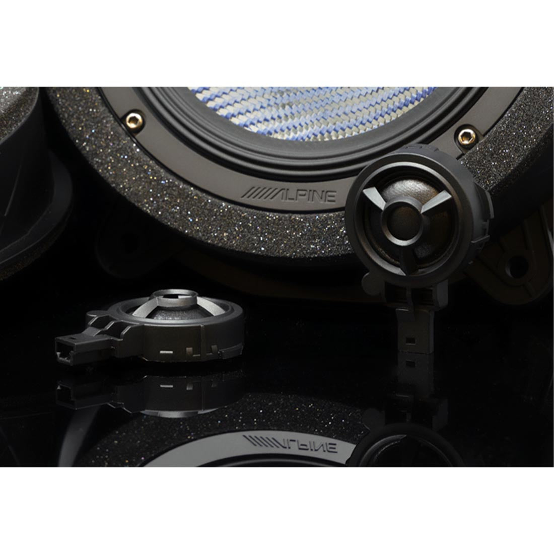 Alpine EV-65CF-T 6.5" Front Door Component Speaker System - Fits Select Tesla Model 3 and Model Y