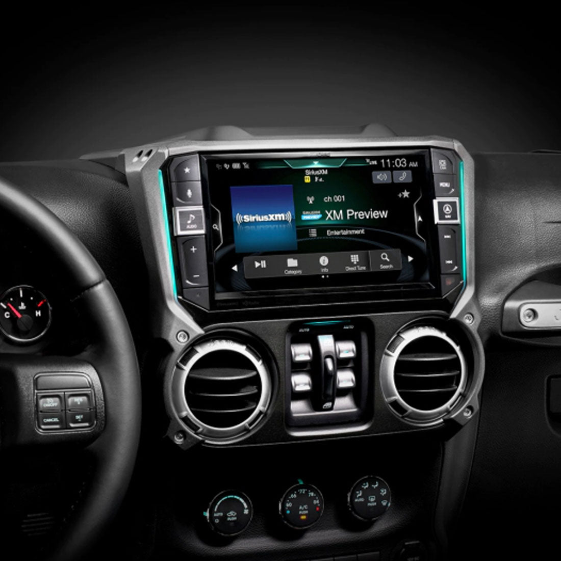 Alpine I509-WRA-JK Restyle 9″ Digital Multimedia Receiver for select 2011 -18 Jeep Wrangler JK Models