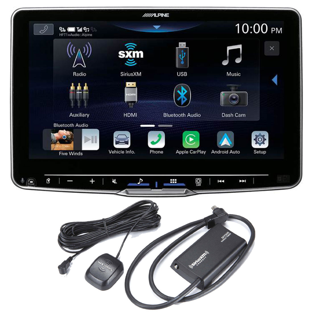 Alpine ILX-F509 Sirius XM SXV300V1C Bundle