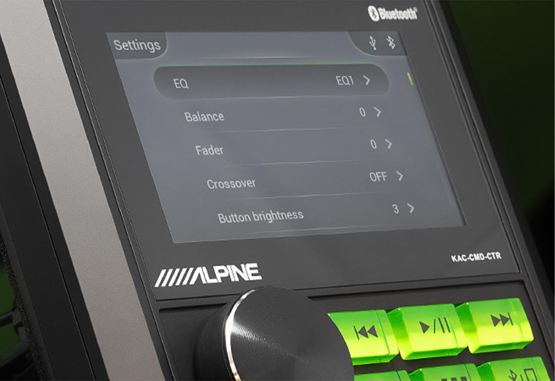 Alpine KAC-CMD-CTR All-Weather Digital Media Receiver for ATVs and UTVs