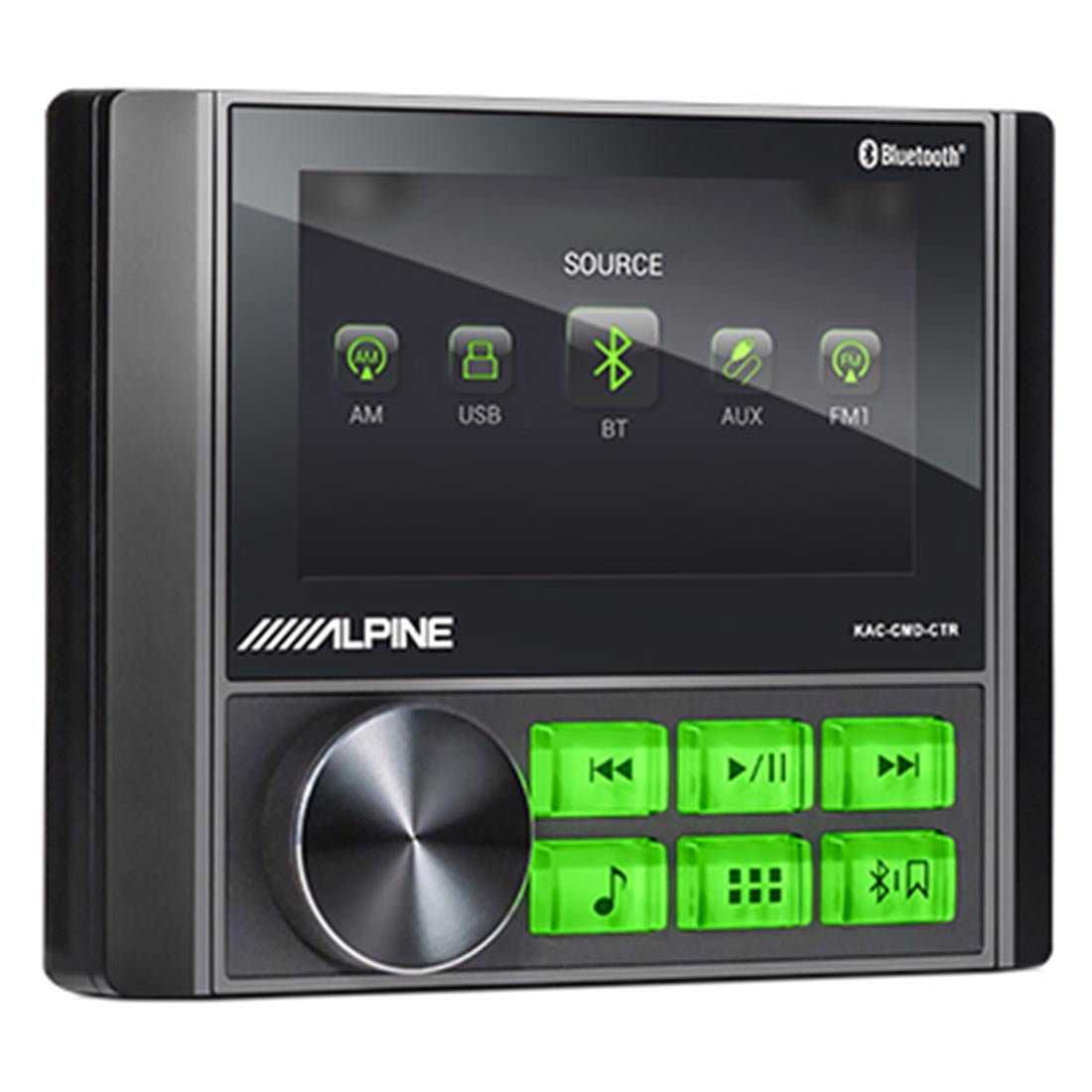 Alpine KAC-CMD-CTR All-Weather Digital Media Receiver for ATVs and UTVs