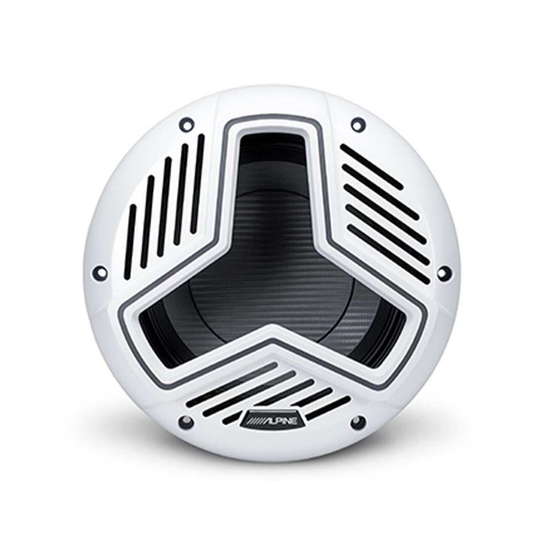 Alpine MRN-W10S4-IB-LW 10" 4-Ohm Infinite Baffle Marine RGB Subwoofer - White - Each