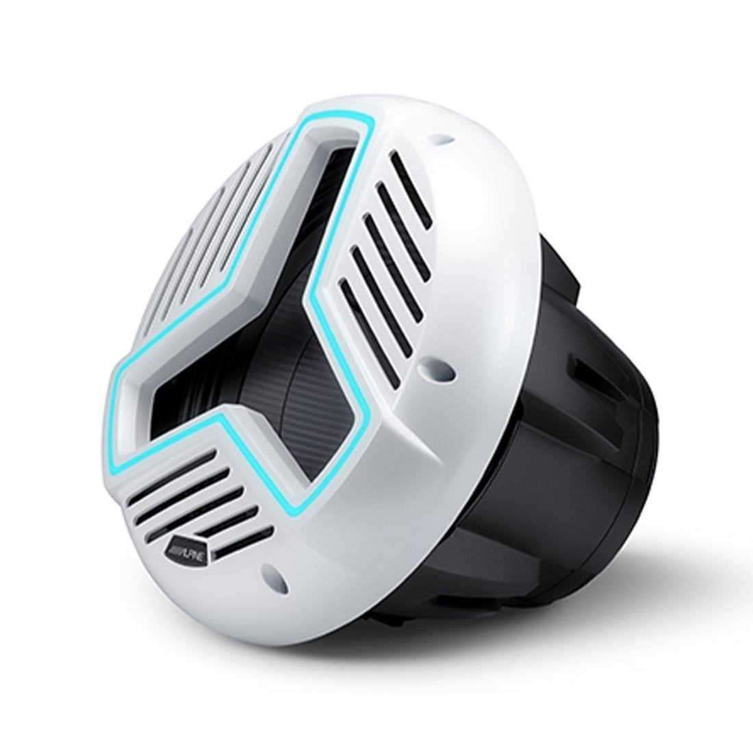 Alpine MRN-W12S4-IB-LW 12" 4-Ohm Infinite Baffle Marine RGB Subwoofer - White - Each