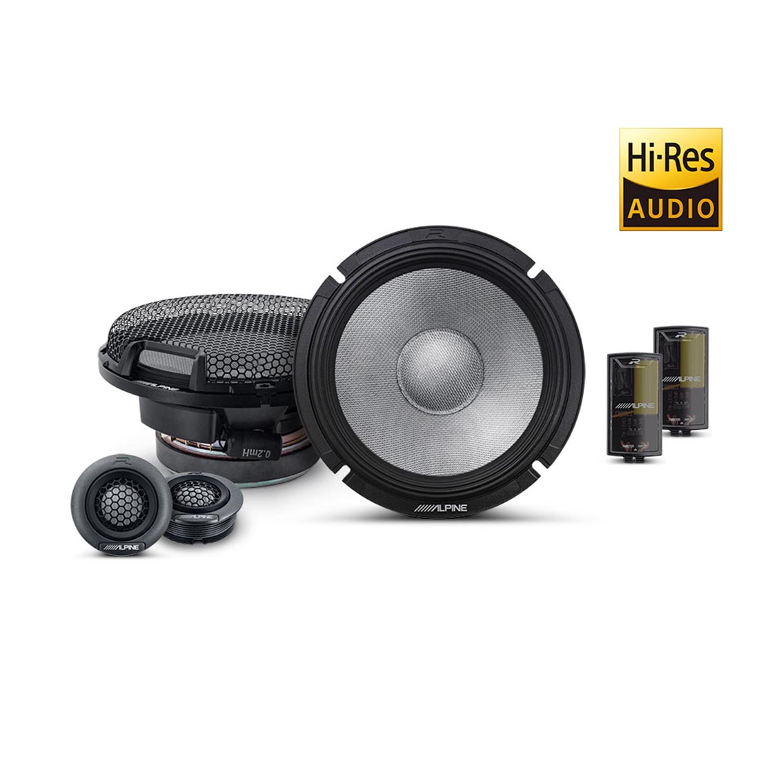 Alpine R2-S65C 6.5" High-Resolution 2-Way Speaker Set