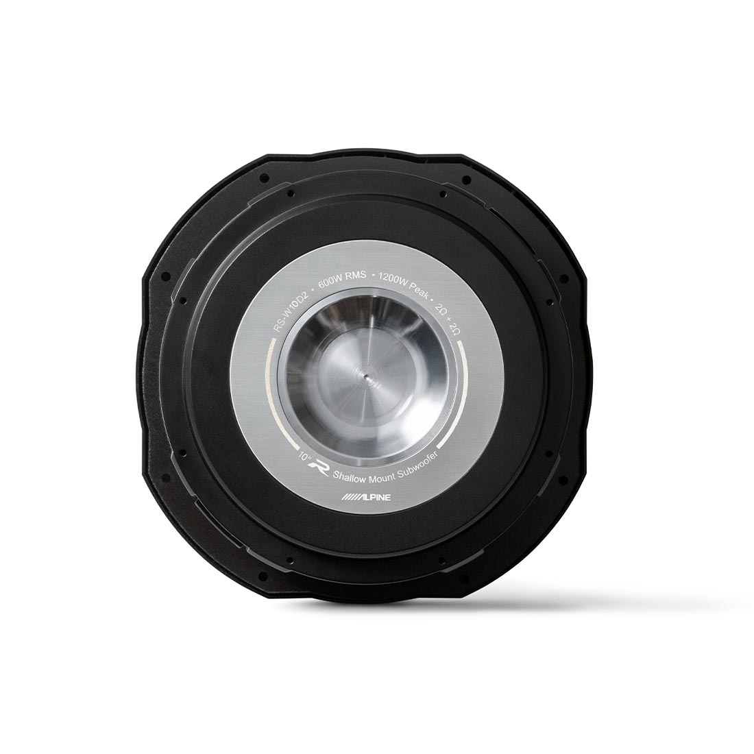 Alpine RS-W10D2 10″ Shallow Mount Subwoofer with Dual 2-ohm Voice Coils