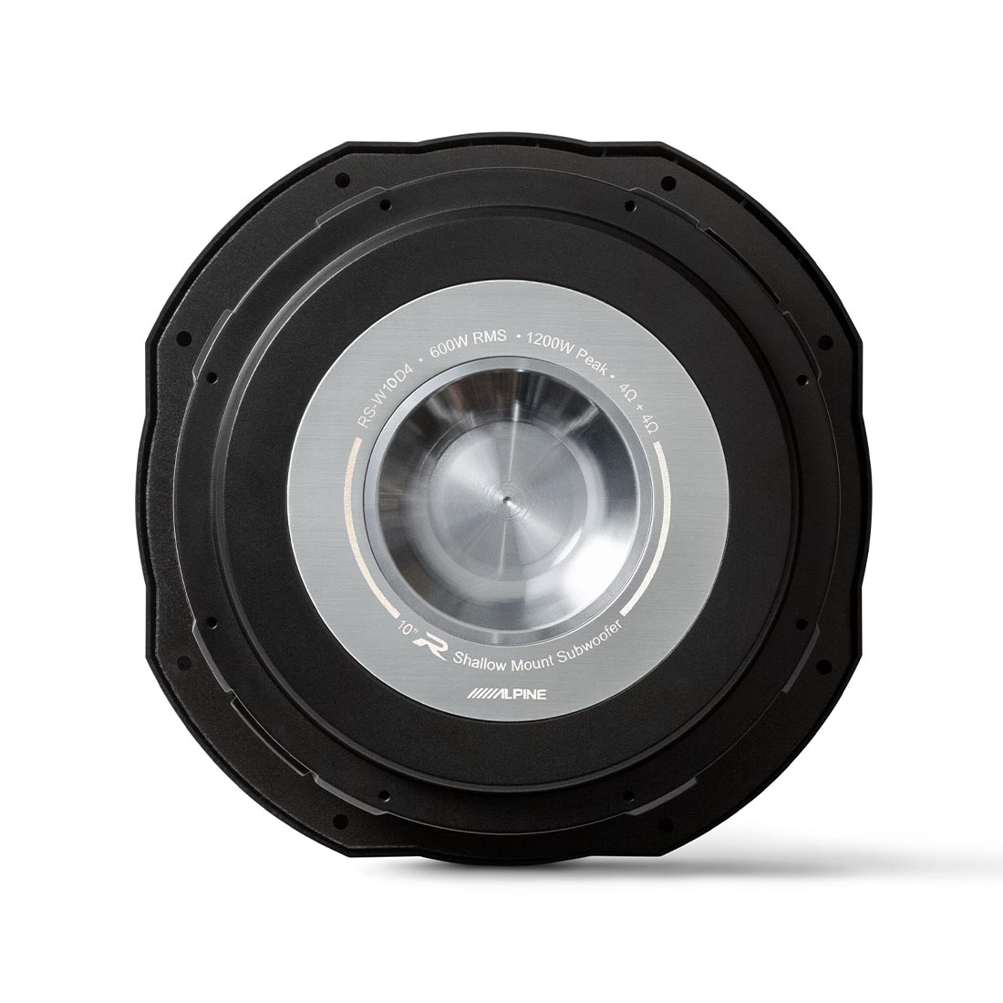 Alpine RS-W10D4 10″ Shallow Mount Subwoofer with Dual 4-Ohm Voice Coils