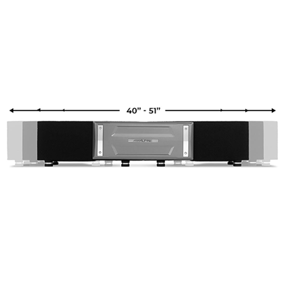 Alpine S2-DB8V-TRK Halo Series 8" Ported Dual Subwoofer Enclosure